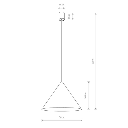 Lampa wisząca ZENITH L Nowodvorski 10872 szary