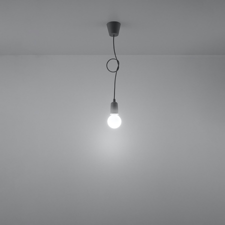 Sollux Lighting Lampa wisząca DIEGO 1 szara SL.0575