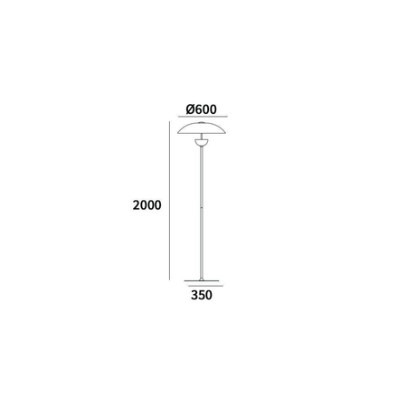 Cosmo Light Lampa stojąca SYDNEY F01079WH AU