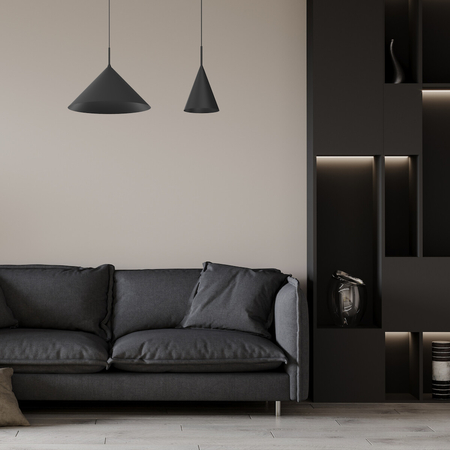 Milagro Lampa wisząca CAPITAL BLACK Ø17cm 1xGX53 MLP0964 CZARNY