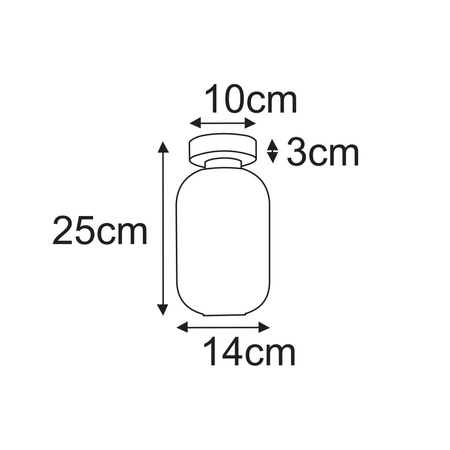 Lampa sufitowa Kaja VILAR K-5732 biały, czarny