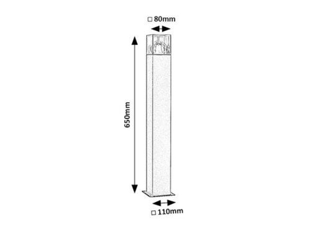 Lampa zewnętrzna Rabalux Loanda 77082 czarny