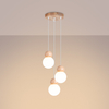 Sollux Lighting Lampa wisząca POMPELMO naturalne drewno SL.0393
