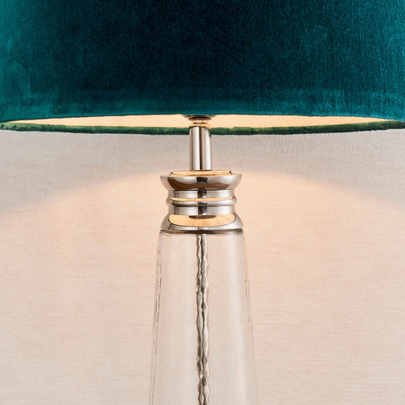 Lampa stołowa Endon Lighting Winslet 90545 nikiel