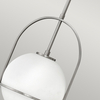Średnia lampa wisząca Somerset - 1 źródło światła - Szczotkowany nikiel Quintiesse QN-SOMERSET-P-O-BN