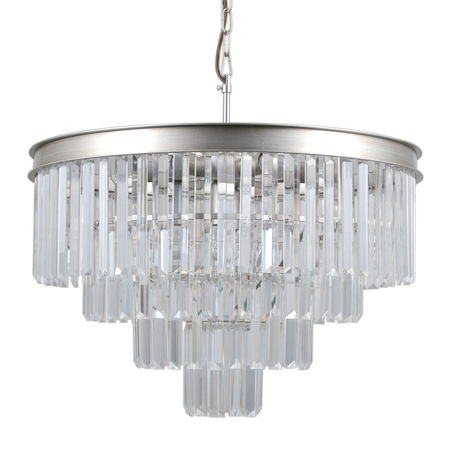 Lampa wisząca Italux Verdes  PND-44372-8A-SLVR-BRW Srebrny