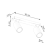 Sollux Lighting Plafon RING 3 chrom SL.0729