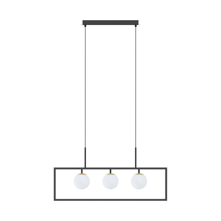 Lampa wisząca Zuma Line MD3115-3-3BT PIRO LAMPA WISZĄCA CZARNA/BLACK