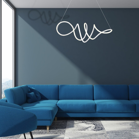 Milagro Lampa wisząca Loca Biały 56W LED ML5491 BIAŁY