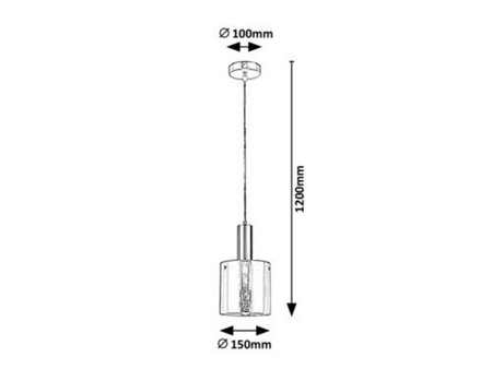 Lampa wisząca Rabalux Donati 5249 chrom