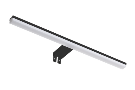 Lampa łazienkowa TIWALL KIT (uchwyt lustro/ściana/szafka) czarny mat LED 16W 600mm 3000K IP44