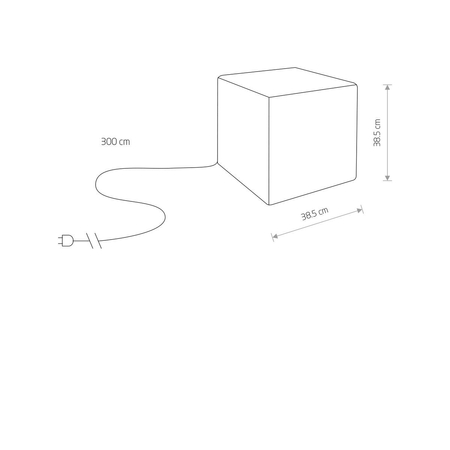 Lampa zewnętrzna CUMULUS CUBE M Nowodvorski 8966 biały