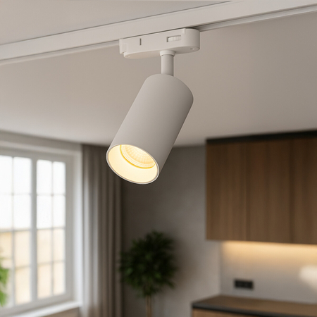 Milagro Track Spot Pipe Biały 1xGU10 3-obwodowy ML2061 BIAŁY