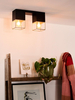 Lampa sufitowa Lucide RIXT 21120/02/30 czarny/złoty