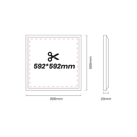 Eko-Light Panel Led 40W 4000K Backlit 60x60 EKP0573 BIAŁY