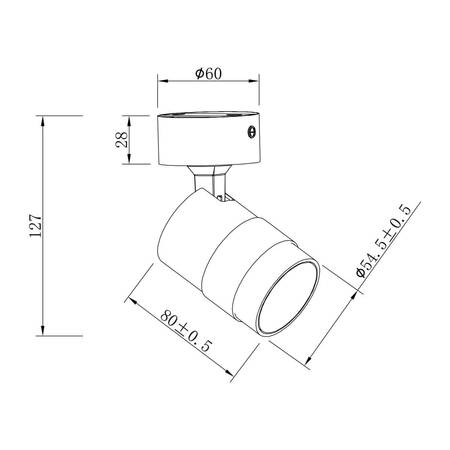 Spot Anillo 1xGU10 biały LP-770/1W WH