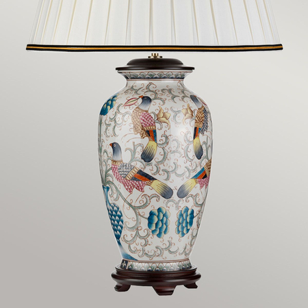 Lampa stołowa Elstead Lighting Ping kremowy DL-PING-TL