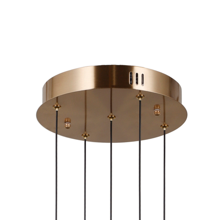 Lampa wisząca Italux Alani PND-34375-5-HBR Złoty