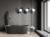 Lampa wisząca DRIFTON 6 BLACK Emibig 636/6 biały/czarny