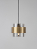 Lampa wisząca Luces Exclusivas VIEJA czarny/złoty LE42623