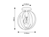 Lampa sufitowa Rabalux Cortado 5359 czarny