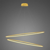 Lampa Ledowe Okręgi No.2 120cm 3k złota ściemnialna