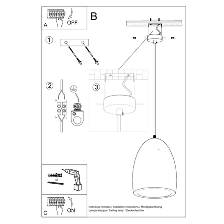 Sollux Lighting Lampa wisząca ceramiczna BUKANO SL.0842