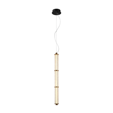 Lampa wisząca Italux Sanpo PND-26384-3V-GD-CL Czarny, przezroczysty