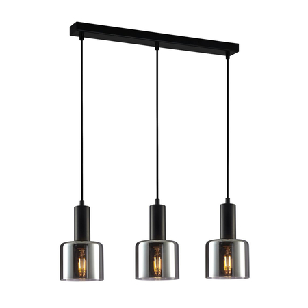 Lampa wisząca Italux PND-65342-3-BK+SG Santia