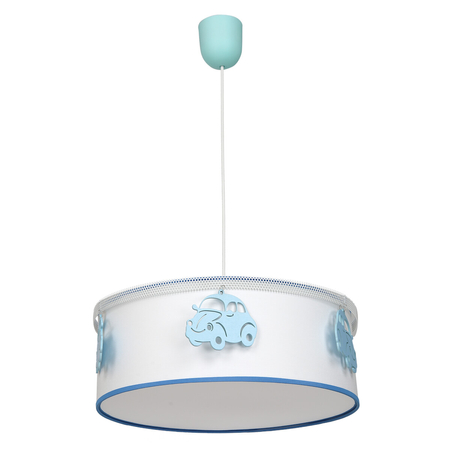 Milagro Lampa wisząca AUTOMOBILE 1xE27 MLP8284 BIAŁY / NIEBIESKI