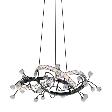 Lampa wisząca Zuma Line MD3481-1S-3BCT MAIA LAMPA WISZĄCA CZARNA/BLACK