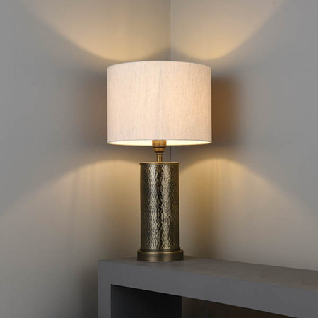 Lampa stołowa Endon Lighting Indara 71591 brąz