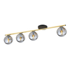 Lampa sufitowa MONZA 4 Emibig 1250/4 czarny/złoty