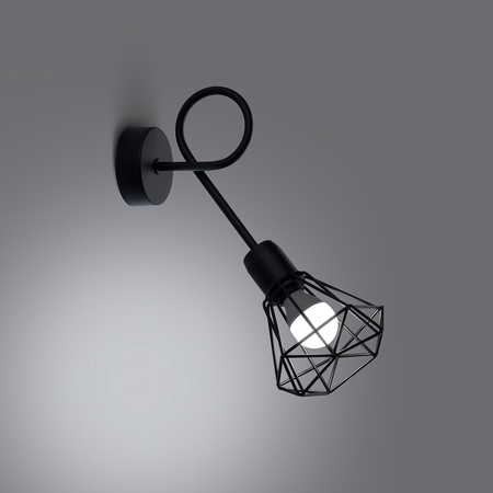 Sollux Lighting Kinkiet ARTEMIS 1S czarny SL.1108