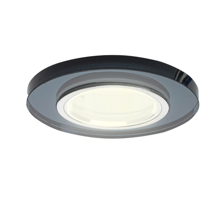 Eko-Light Oczko sufitowe szklane OKRĄGŁE. Kolor: CZARNY EKOS205 CZARNY