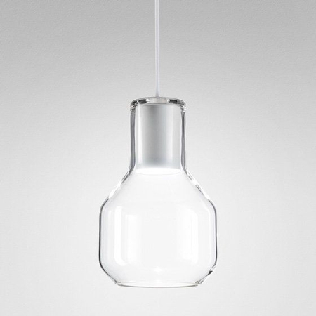 Lampa wisząca AQForm Modern Glass Barrel LED Biały Struktura