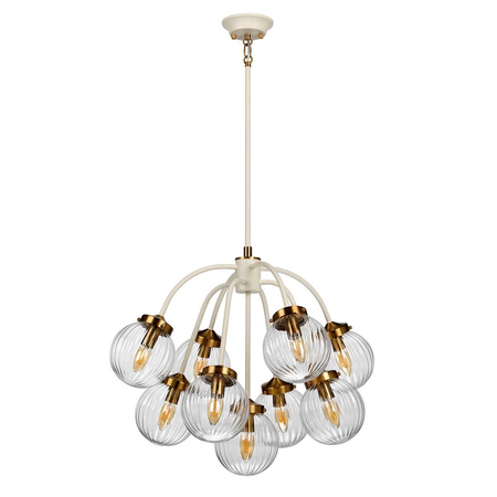 Lampa wisząca Elstead Lighting Cosmos beżowy/złoty DL-COSMOS9