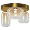Milagro Lampa sufitowa VASO AMBER 12W ML1414 ZŁOTY