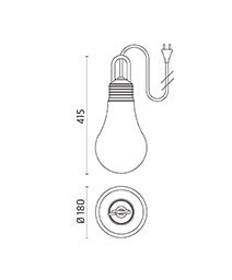 Lampa zewnętrzna dekoracyjna Ares 500008 LaDina