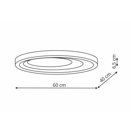Light Prestige Plafon Alune oval LED CCT LP-3009/1C WH oval