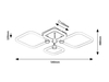 Lampa sufitowa Rabalux Sotiris 71006 czarny matowy