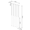 Sollux Lighting Lampa wisząca PASTELO 5L złota SL.1173