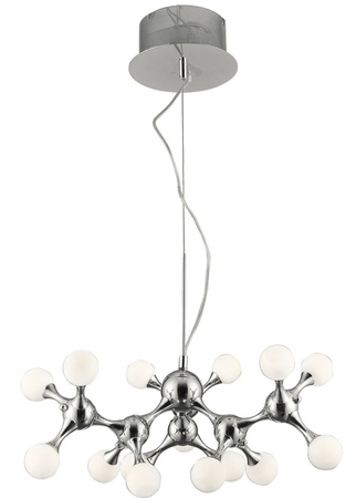 Lampa wisząca NEURONO 15 Azzardo AZ0107 biały/chrom