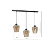 Milagro Lampa wisząca SANTIAGO AMBER 3xE27 MLP6610 CZARNY