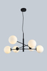 Lampa wisząca OVIEDO 6 BK/BK Azzardo AZ4420 czarny