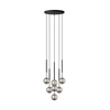 Lampa wisząca Zuma Line P0574-07F-SDFZ ARCTURUS LAMPA WISZĄCA CZARNO-ZŁOTA/BLACK-GOLD