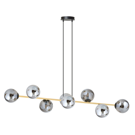 Lampa wisząca GRAVITY 8 Emibig 1237/8 czarny/złoty
