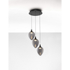 Lampa wisząca Luces Exclusivas VAZENDO LE45116 czarny, szary i odcienie szarości