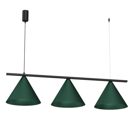 Milagro Lampa wisząca CAPITAL BLACK GREEN 3XGX53 MLP1530 Zielony