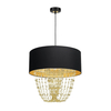 Milagro Lampa wisząca ALMERIA BLACK/GOLD 1xE27 MLP6442 CZARNY / ZŁOTY